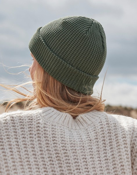 Organic Cotton Waffle Beanie  