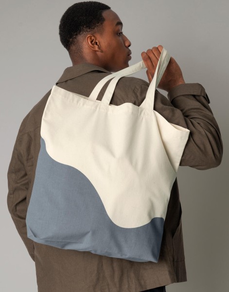 Organic Cotton Wave Print Maxi Tote  