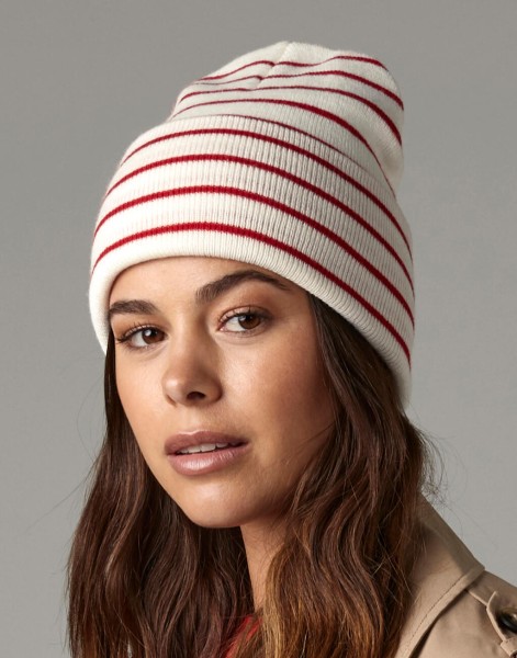 Original Deep Cuffed Striped Beanie  