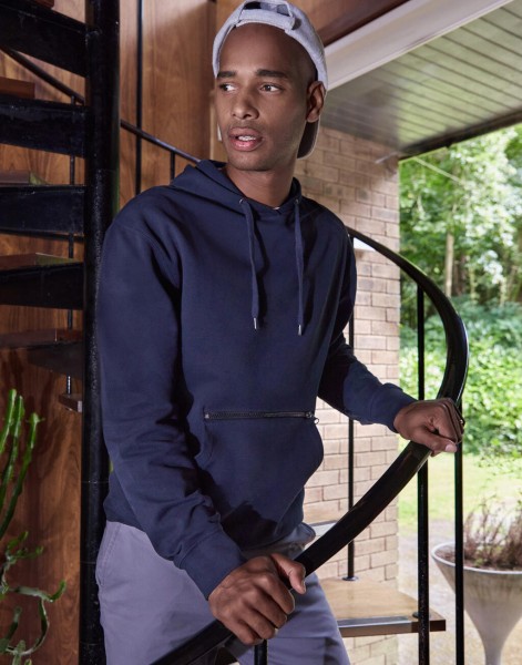 Pique Hoodie with Zipped Pocket  