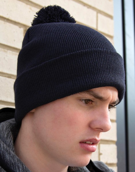 Pom Pom Beanie Szürke 