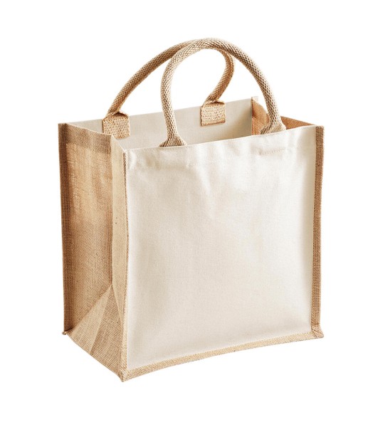 Printers` Midi Jute Bag  