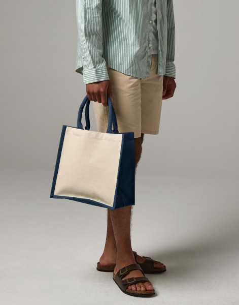 Printers` Midi Jute Bag  