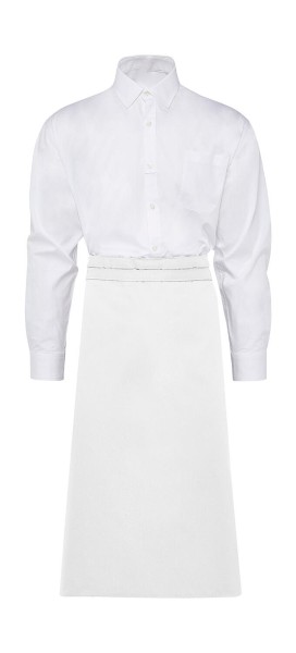 ROME Medium Length Bistro Apron Fehér 
