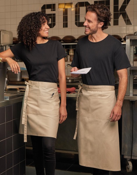 ROME - Medium Length Bistro Apron with Pocket  