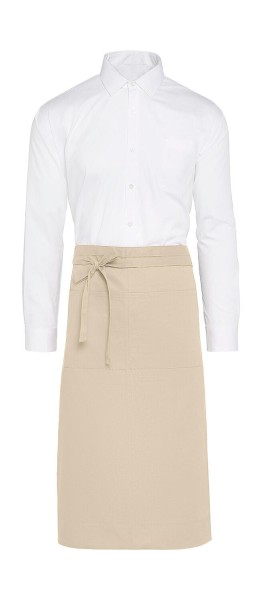 ROME - Medium Length Bistro Apron with Pocket  