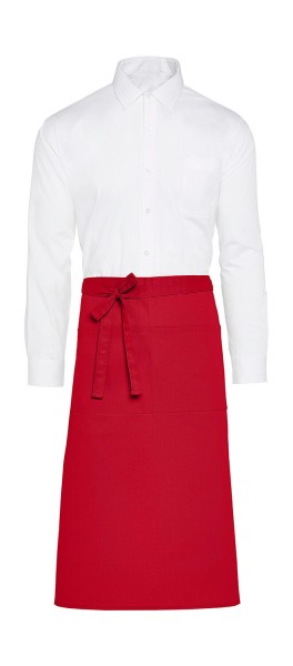 ROME - Recycled Bistro Apron with Pocket Piros 