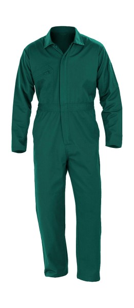Recycled Action Overall with Zip Front  
