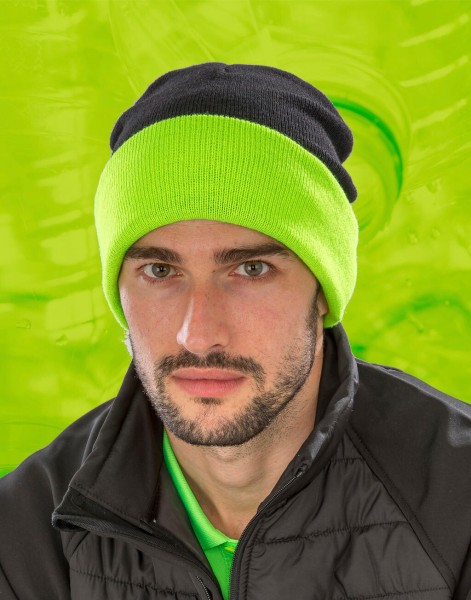 Recycled Black Compass Beanie  