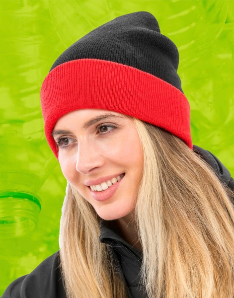 Recycled Black Compass Beanie  