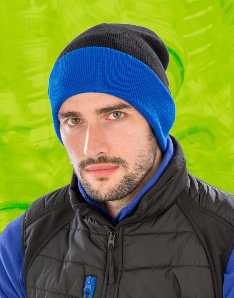 Recycled Black Compass Beanie  