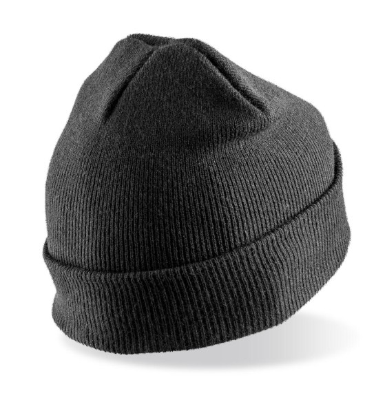 Recycled Double Knit Printers Beanie  