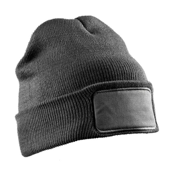 Recycled Double Knit Printers Beanie  