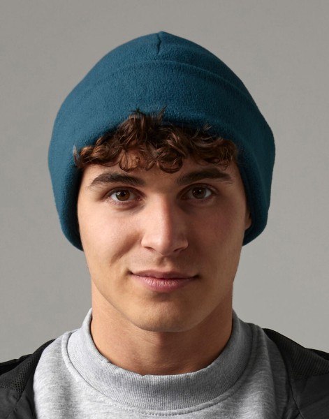 Recycled Fleece Cuffed Beanie  
