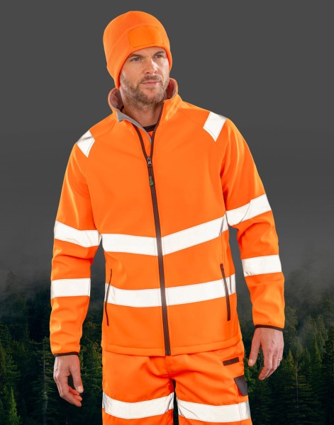 Recycled Printable Safety Softshell  