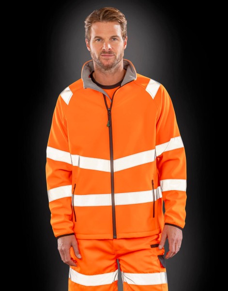Recycled Printable Safety Softshell  