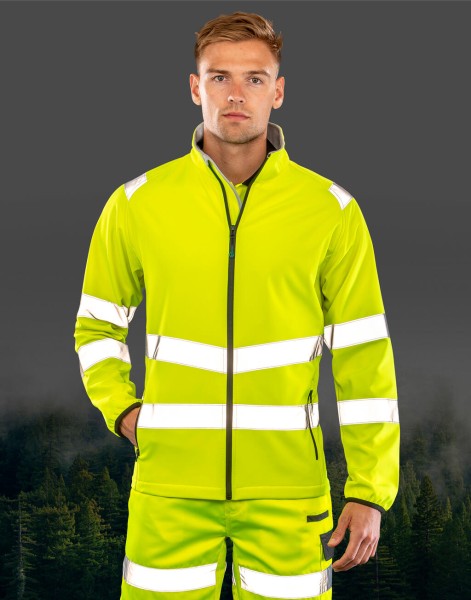Recycled Printable Safety Softshell  