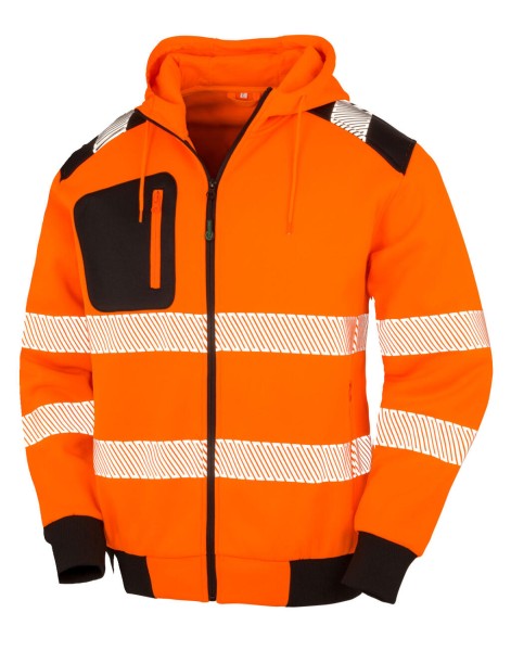 Recycled Robust Zipped Safety Hoody  
