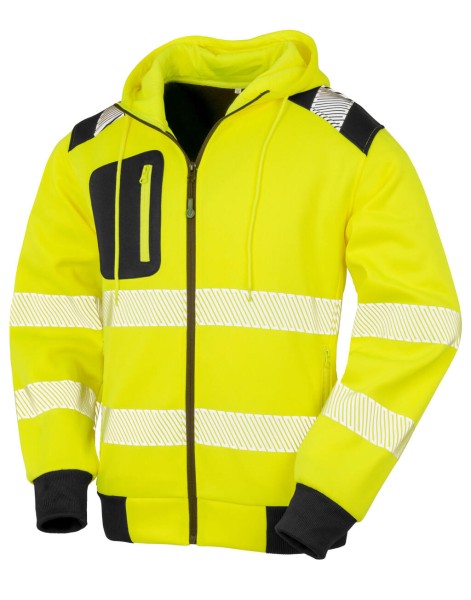 Recycled Robust Zipped Safety Hoody  