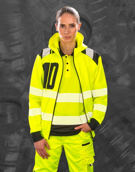 Recycled Robust Zipped Safety Hoody  