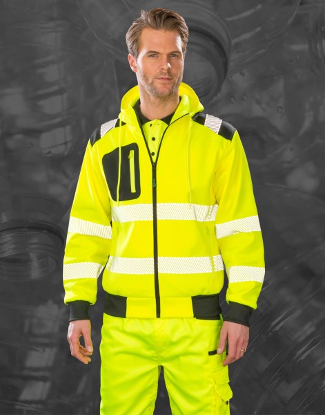 Recycled Robust Zipped Safety Hoody  