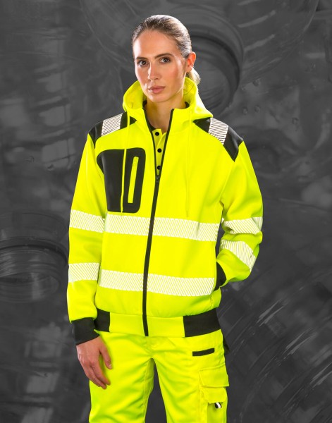 Recycled Robust Zipped Safety Hoody  