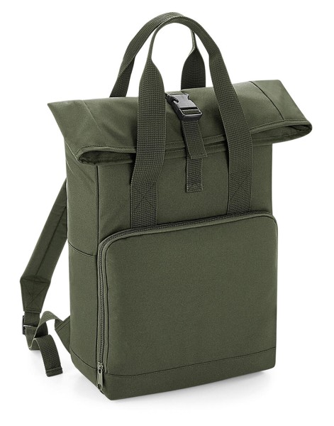 Recycled Twin Handle Roll-Top Backpack  