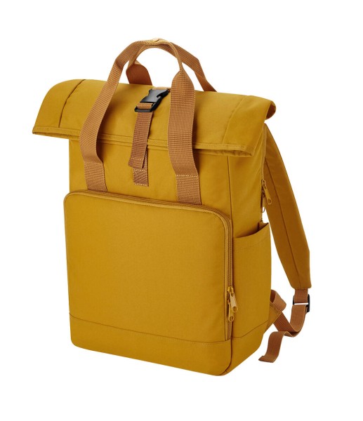 Recycled Twin Handle Roll-Top Laptop Backpack  