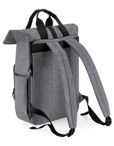 Recycled Twin Handle Roll-Top Laptop Backpack  