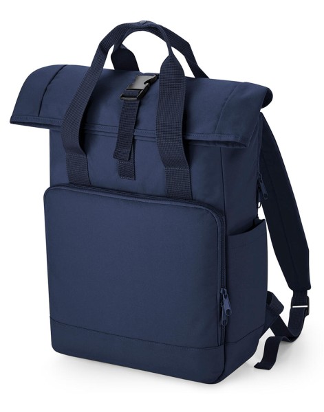 Recycled Twin Handle Roll-Top Laptop Backpack  