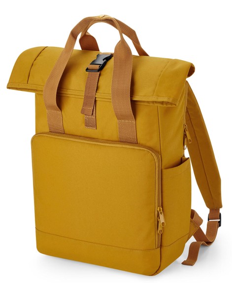 Recycled Twin Handle Roll-Top Laptop Backpack  