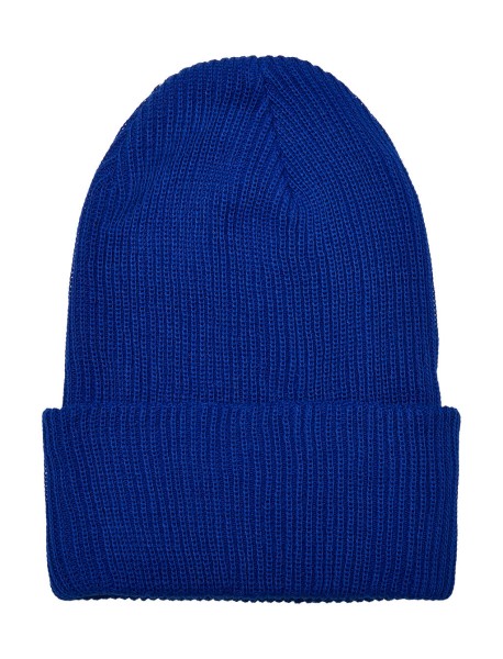 Recycled Yarn Ribbed Knit Beanie  