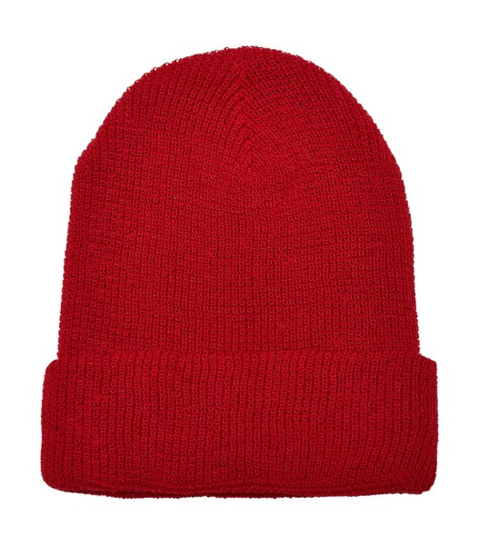 Recycled Yarn Waffle Knit Beanie  