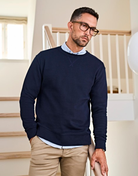 Ribbed Interlock Crew Neck  
