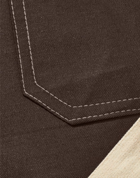 SANTORINI - Contrasted Bib Apron with Pocket  