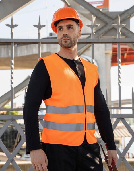 Safety Vest with Zipper Cologne Sárga 