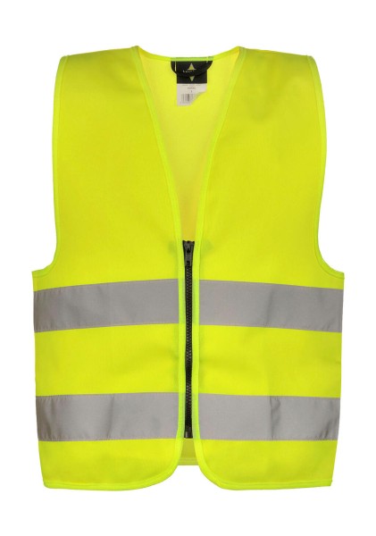 Safety Zipper Vest for Kids Aalborg Sárga 