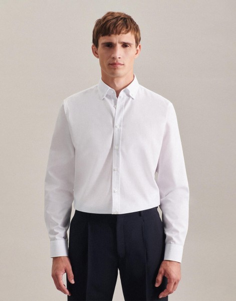 Seidensticker Shaped Fit 1/1 Business Button Down Fehér 