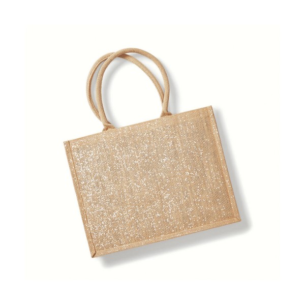 Shimmer Jute Shopper  