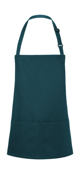 Short Bib Apron Basic with Buckle and Pocket  