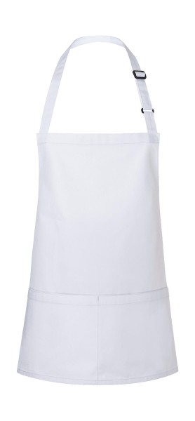 Short Bib Apron Basic with Buckle and Pocket  