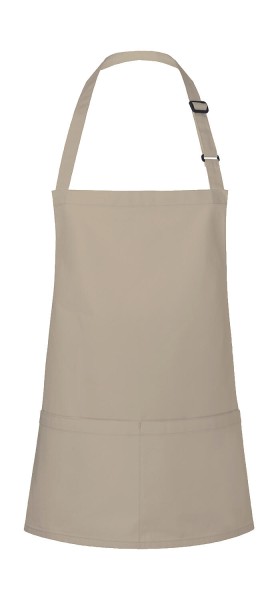 Short Bib Apron Basic with Buckle and Pocket  