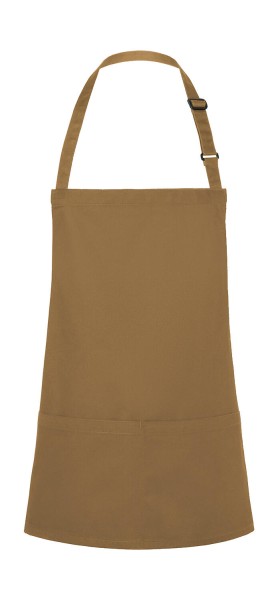 Short Bib Apron Basic with Buckle and Pocket  