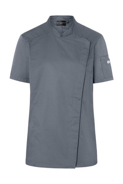 Short-Sleeve Ladies` Chef Jacket Modern-Look  