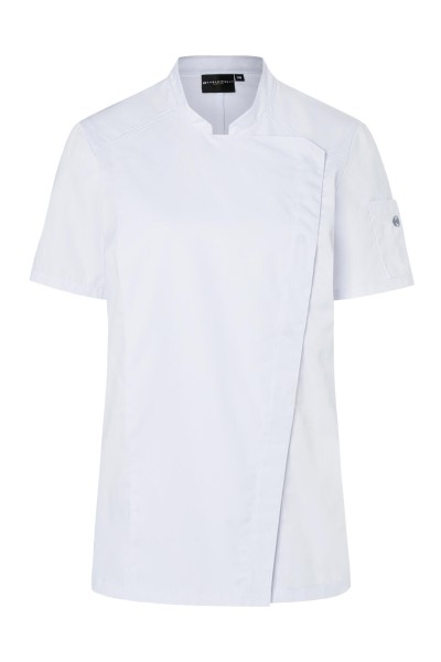Short-Sleeve Ladies` Chef Jacket Modern-Look Fehér 