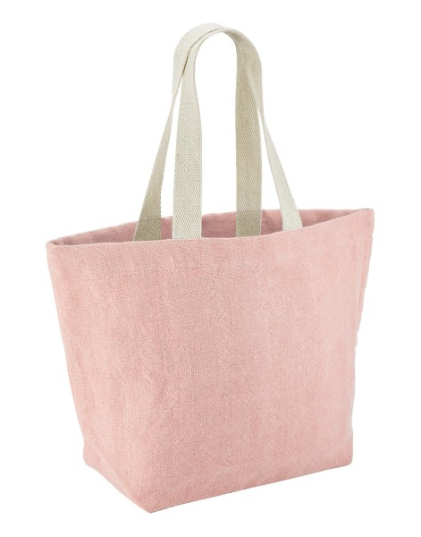 Soft Washed Jute Beach Bag  