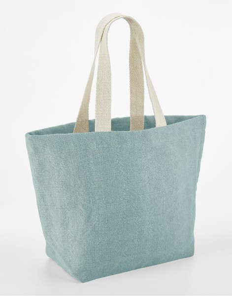Soft Washed Jute Beach Bag  