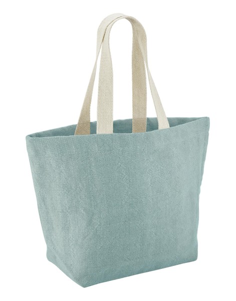 Soft Washed Jute Beach Bag  