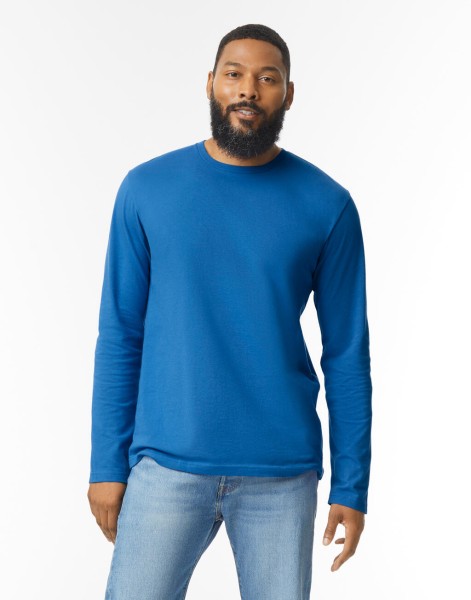 Softstyle Adult Long Sleeve T-Shirt Piros 