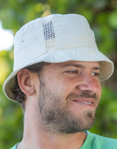 Sporting Hat with Mesh Panels  